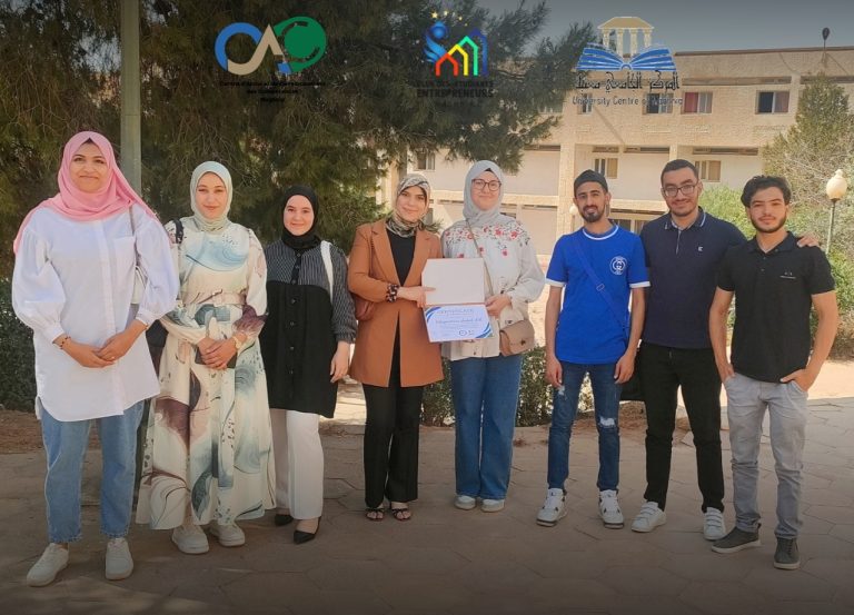 مشاركة اعضاء نادي الطلبة المقاولين في فعاليات النشاط المنظم تحت مفهوم تكوين أعضاء النادي