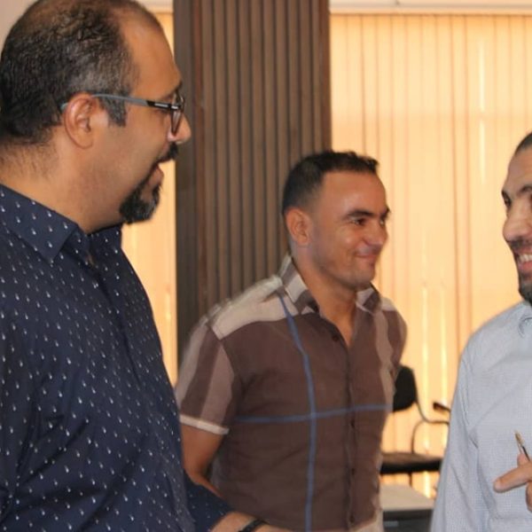 جلسة المرافقة التي قام بها مدير مركز تطوير المقاولاتية بالمركز الجامعي مغنية 4