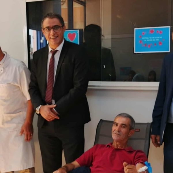 في إطار العمل الإنساني_حملة للتبرع بالدم بالمركز الجامعي مغنية1