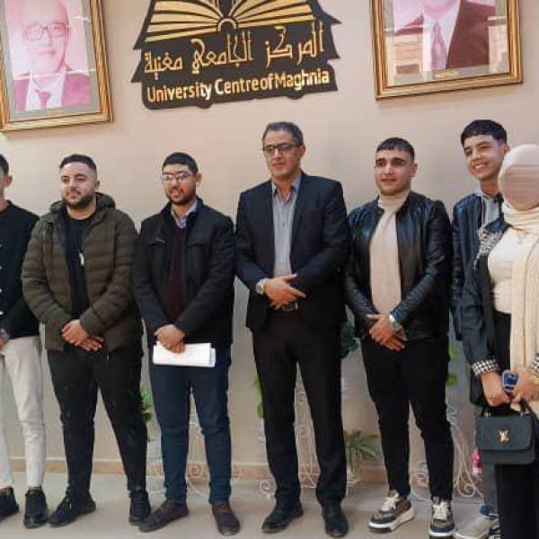 لقاء تنسيقي بين إدارة المركز الجامعي مغنية والتنظيم الطلابي AREN1